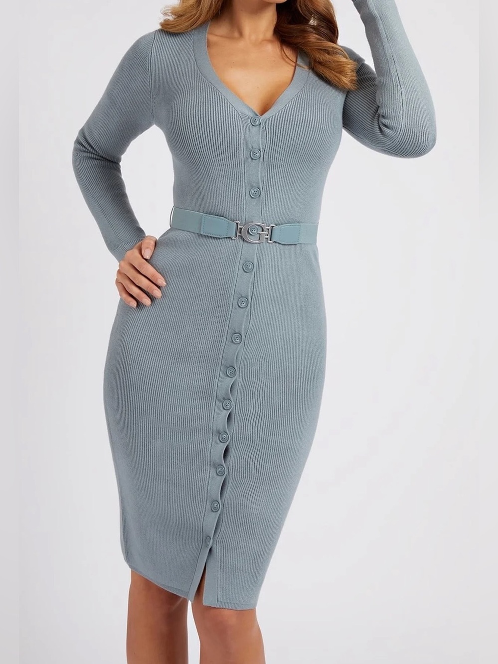 NWOT Guess Long-sleeve dress with Belt